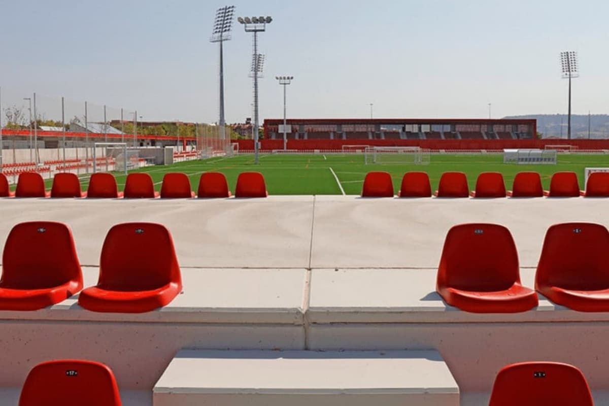 The official training centre of Alcala de Henares, part of Atletico de Madrid's football boarding school program.