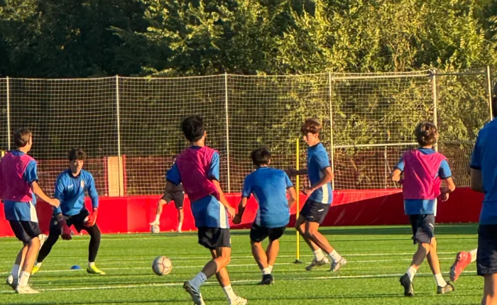 Collective team training session at Atlético de Madrid Academy, September 2025