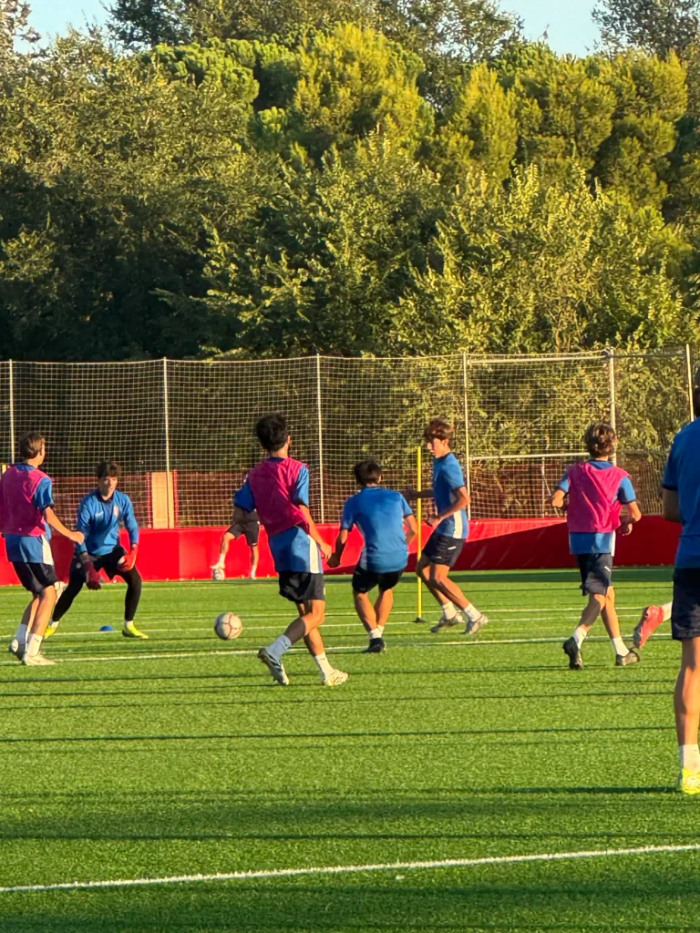 Collective team training session at Atlético de Madrid Academy, September 2025